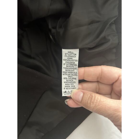 Bob Mackie Floral Embroidered Button Front Blazer Jacket Womens Size Large Black - Picture 4 of 7